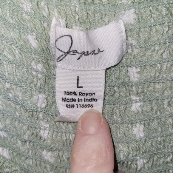 Japna Womens Wide Legged  Jumper Size L Sage Green Hioppie Summer Spring - Picture 3 of 10